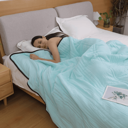 🛌A nyári nyugodt alvás titka - Jéghűtéses, nyugtató takaró