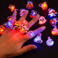 🎃💍 LED-es halloweeni világító gyűrű ✨ – díszes ajándék a gyerekeknek