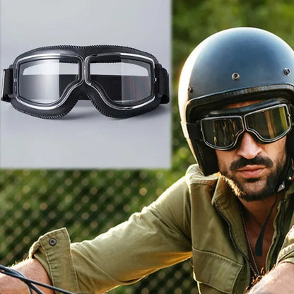 👓 OTG Vintage motoros szemüveg (szemüveg felett is viselhető)
