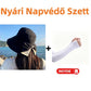 👒Széles karimájú, masnis napvédő kalap nőknek☀️