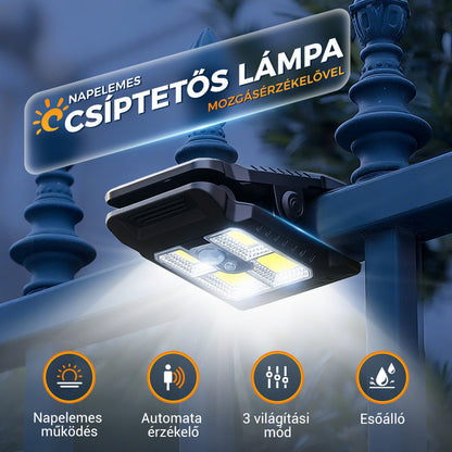 💡Kültéri napelemes klipszes lámpa mozgásérzékelővel