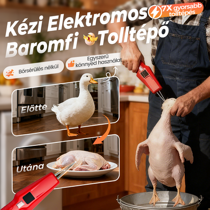 🦆🐓 Baromfi elektromos kopasztógép - könnyű kopasztás, időt és energiát takarít meg!