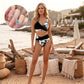 🌸(S-XL) Női virágmintás magas derekú bikini szett
