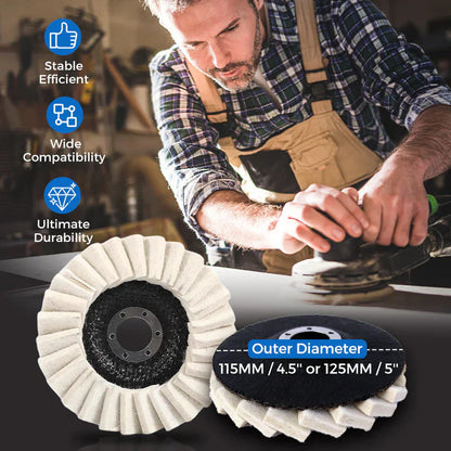 ✨Nagy sűrűségű gyapjú szőttemez polírkorong