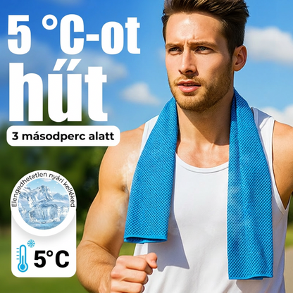 ❄️ Maradjon hűvösen azonnal bárhol – Azonnali hűsítő törölköző (hordozható, összecsukható, többfunkciós) – Utánvétes 🌞