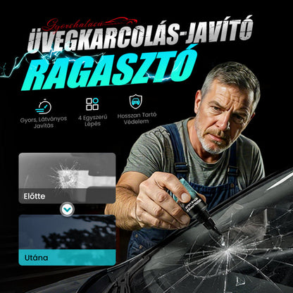 🔥Karcolásjavító ragasztó üveghez - Nem hagy nyomot és átlátszó