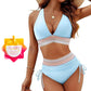 🔥👙Időben korlátozott napvédő kombinált ajánlat👙 Magas derekú, hasat formázó, színben passzoló bikiniszett
