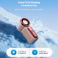 ❄️Mini kézi ventilátor LED kijelzővel és 6 sebességgel - Győzze le könnyedén a hőséget
