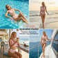 🌸(S-XL) Női virágmintás magas derekú bikini szett