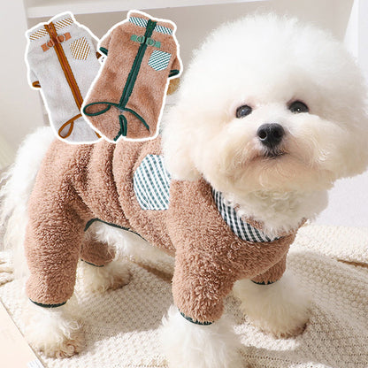 🐶A dupla gyűrűs, gombos termikus ruházat