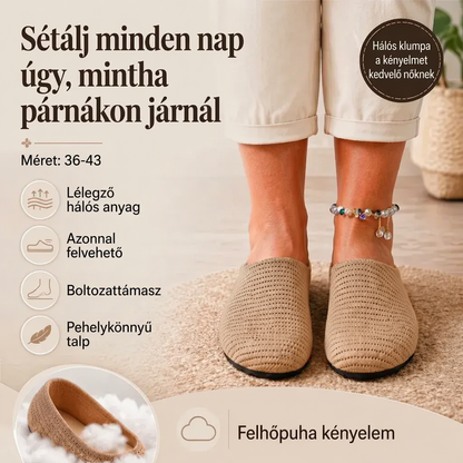 👡 2026-os modell: Légiesen könnyű és szellőzős női papucs ☁️