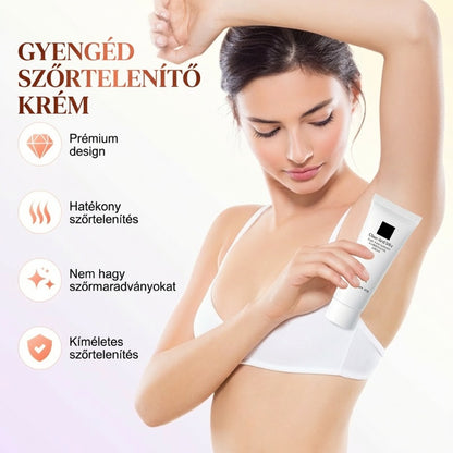 Kíméletes szőrtelenítő krém a puha és selymes bőrért