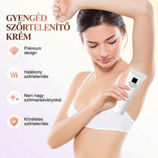 Kíméletes szőrtelenítő krém a puha és selymes bőrért