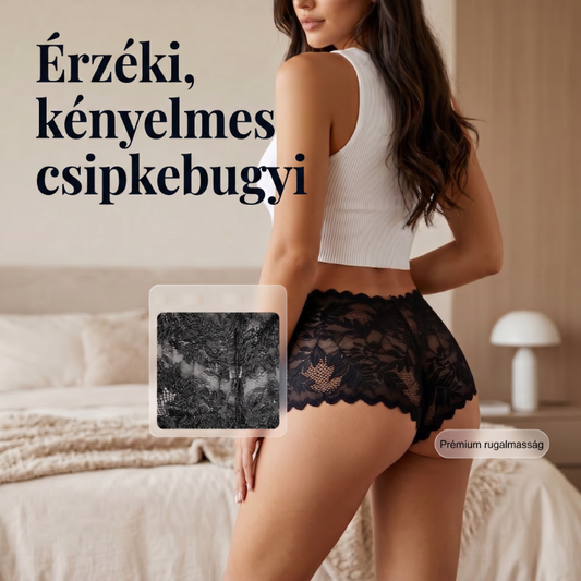 ✨【 2+2 ingyen】Női szexi csipkézett bugyi – Elegáns, áttetsző virágminta