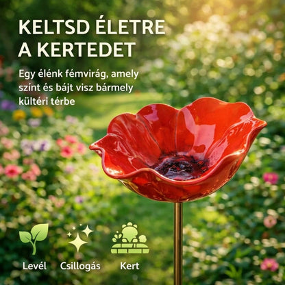 🌺 Művészet a Kertben: Kézzel Készített Fém Virágtámasz – Esztétika és Funkció!