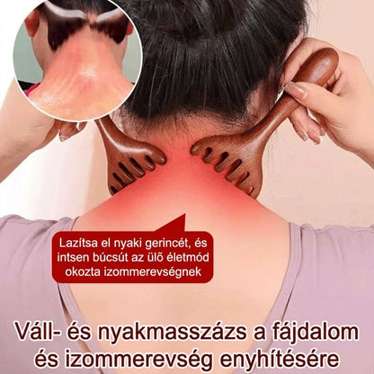 🔥Hatágú akupresszúrás fésű – ellazítja a testet