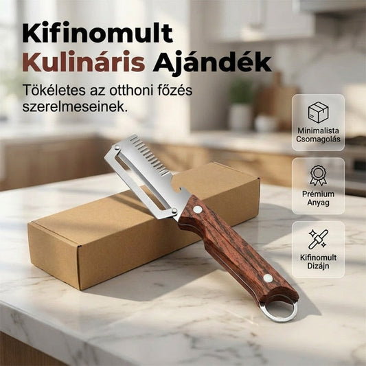 🥕 Zöldség-gyümölcs hámozó – beépített palacknyitó funkcióval