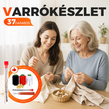 🧵 37db varrószerszámkészlet - Minden ruhadarabhoz alkalmas