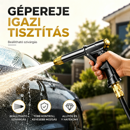 🔫 Nagy nyomású vízsugár pisztoly – Erőteljes tisztítás és sokoldalú használat a kertben és autón