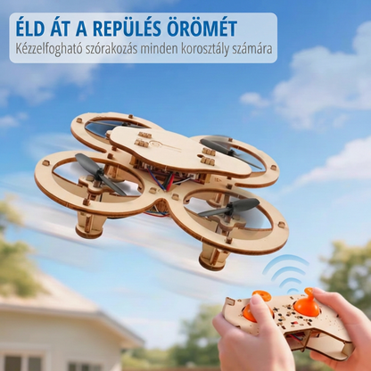 👦🚁 Gyakorlati drón oktatókészlet: Öko-Fa, Összeszerelhető, Azonnal Repülésre Kész