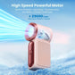 ❄️Mini kézi ventilátor LED kijelzővel és 6 sebességgel - Győzze le könnyedén a hőséget