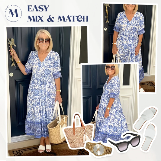 🔥V-nyakú hangulatos bohém legújabb stílusú ruha👗