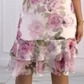 🌺Rózsaszín sifon ruha fodrokkal💐