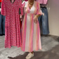 🌸Női V-nyakú nyomtatott Boho ruha💃