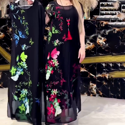 👗Női könnyű és nemes, hogy kétrészes ruhák