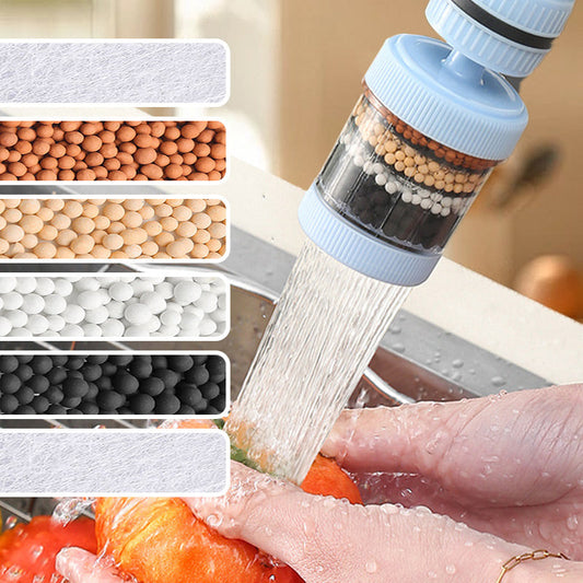 💧 6 rétegű szűrőbetétes csaptelepes vízszűrő – minden csaptelephez illeszkedik
