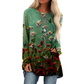 Női nyomtatott hosszú ujjú felső