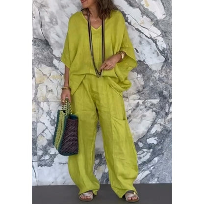 🌿Női 2 részes pamut vászon szett