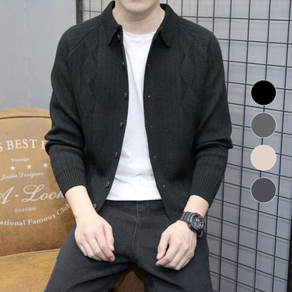 Férfi alkalmi kötött termikus felső