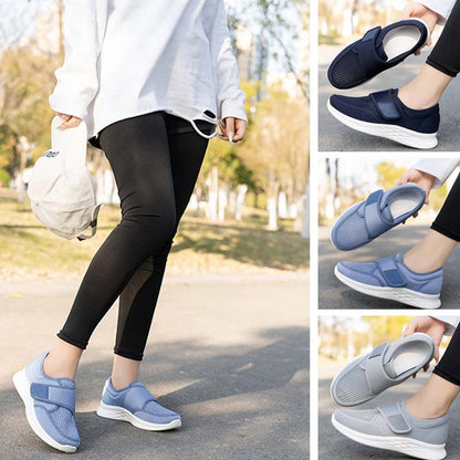 Női ortopéd cipő tépőzáras rögzítéssel — lábproblémákra tervezve