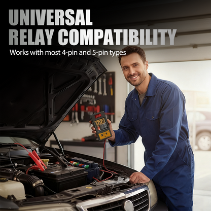 🔌Autóipari relé tesztelő - Akkumulátor feszültség tesztelés (12 V/24 V)
