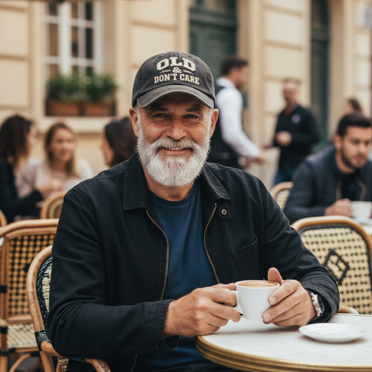 🧢【OLD&DON’T CARE】Vintage baseball sapka – férfiaknak és nőknek egyaránt, állítható méretű!