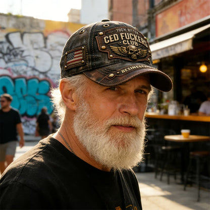 🧢【Old Fuckers Club】Vintage sapka hímzéssel