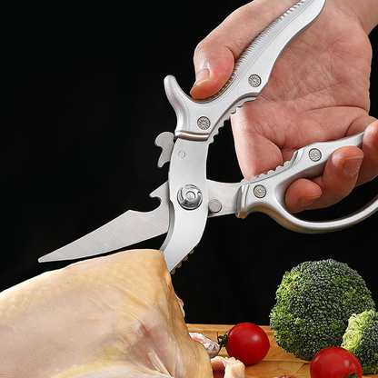 ✂️ Szilárd és strapabíró, többfunkciós konyhai olló – könnyedén átvágja a csirke csontjait