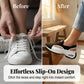 👟 Légáteresztő, kivágott női slip-on cipő | Hálós felsőrész, könnyű sétálócipő, nyári