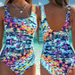 🏊‍♀️(L-4XL) Női mintás egyrészes fürdőruha
