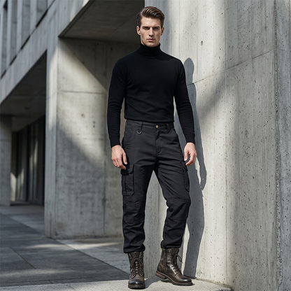 👖 Klasszikus férfi taktikai cargo nadrág - Több zsebbel / kopásálló