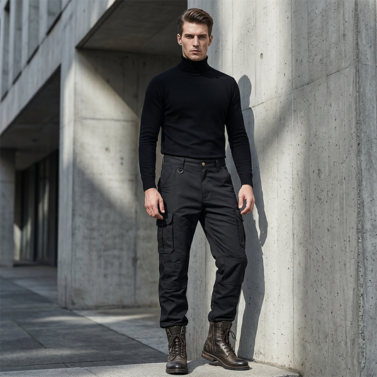 👖 Klasszikus férfi taktikai cargo nadrág - Több zsebbel / kopásálló