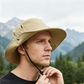 🧢 Széles karimájú, állpántos szabadtéri napkalap – Könnyű, védő