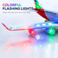 ✈️ Hanggal és LED-es világítással ellátott elektromos modellrepülőgép  – automatikus repülés