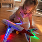 ✈️ Hanggal és LED-es világítással ellátott elektromos modellrepülőgép  – automatikus repülés