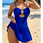 🩱 Női áttört bikini ruha csillogó tengericsillagokkal ⭐