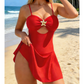 🩱 Női áttört bikini ruha csillogó tengericsillagokkal ⭐