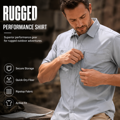 👕 Férfi Rövid Ujjú Munkásing – Mindennapos Viseletre Tervezve