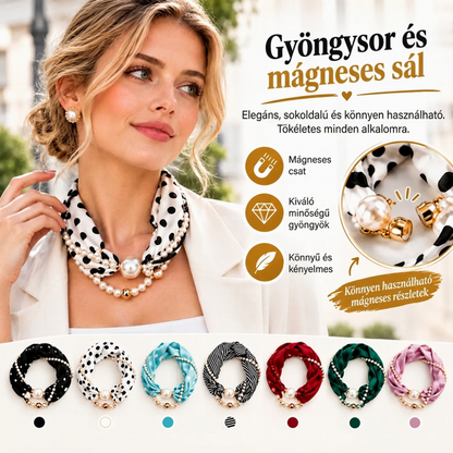🌸Gyöngyös sál-nyaklánc – elegáns kiegészítő, ragyogó szépség