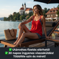 👙 Divatos pöttyös bikini szett – gyorsan száradó anyag / UV-védelem